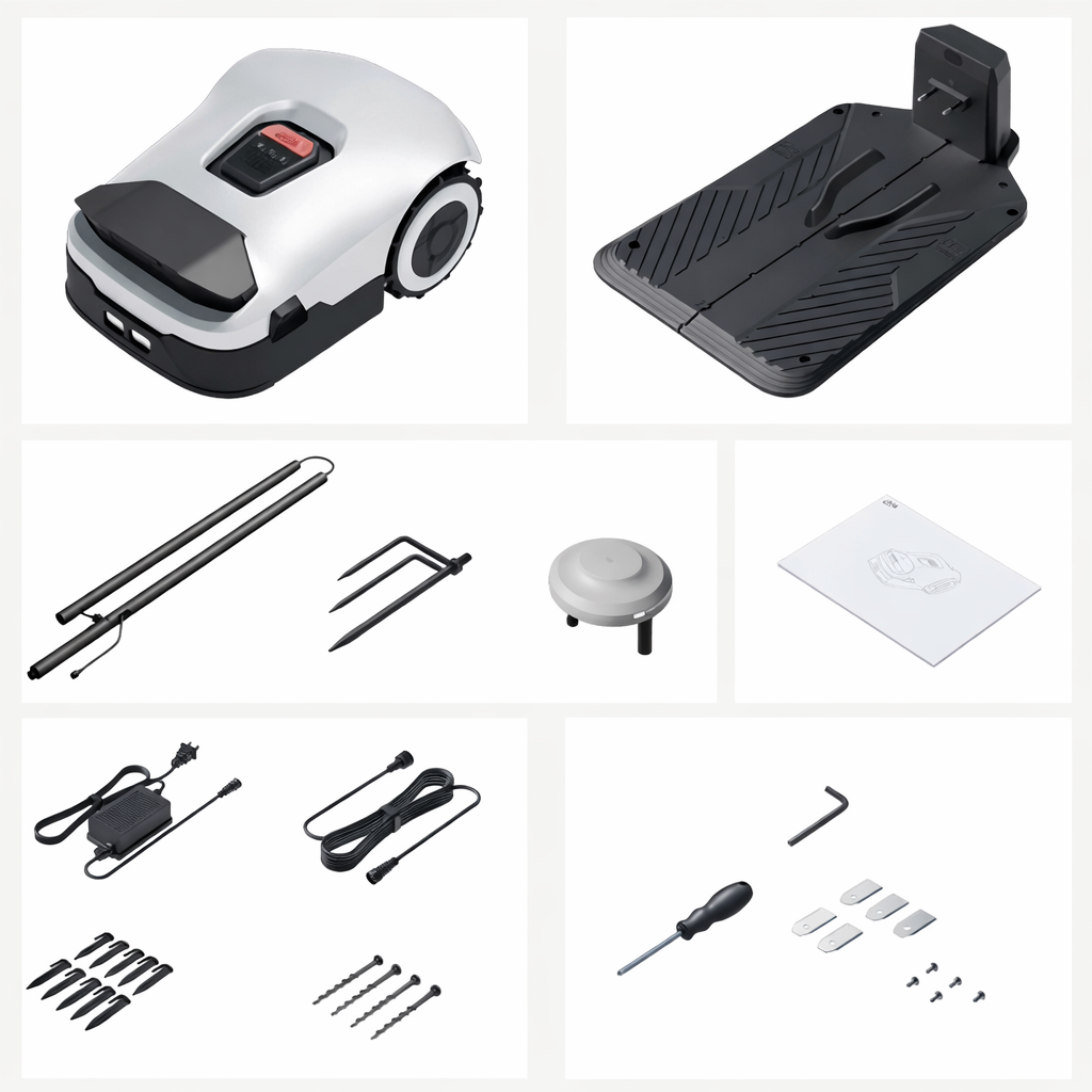 Robot Tondeuse Verdo800 – RTK + Vision 4 Caméras – Sans Câble – Jusqu'à 1 500